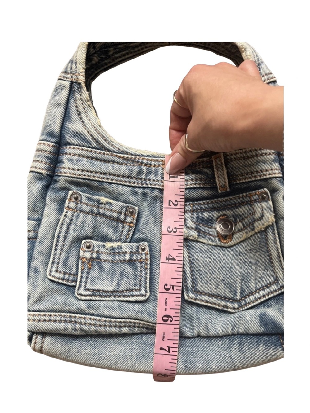 ZARA Small limited Edition Denim Bag - Picture 7 of 10